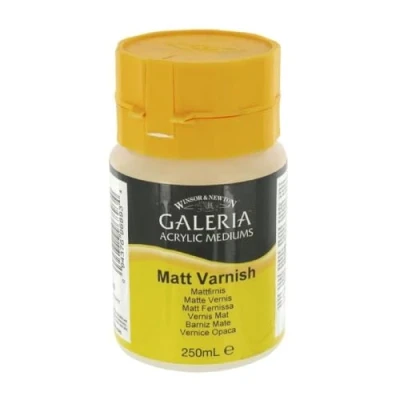 Abbildung von Winsor &amp; Newton 3050802 Galeria Matter Firnis, 500 ml Topf, matte Schutzschicht auf Acrylbildern