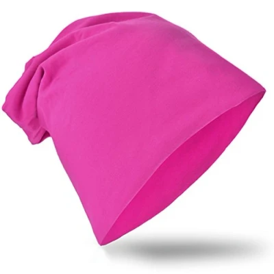 Abbildung von Miobo Kinder Slouch Beanie Mütze,Baumwolle,Unifarbe Magenta 43