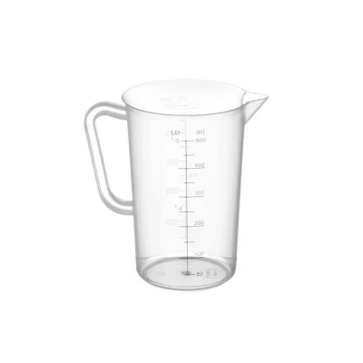 Abbildung von HENDI Messbecher 500 ml Ø 9 x 14 cm PP Kunststoff mit Skala 0,5 Liter Gastro