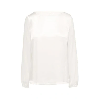 Abbildung von s.Oliver BLACK LABEL Satiniertes Blusenshirt aus Viskose Ecru 42
