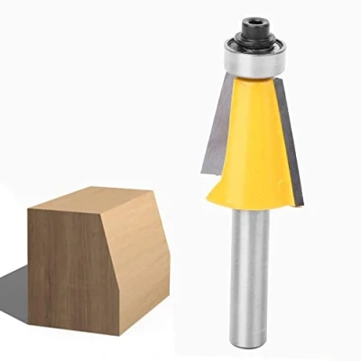 Abbildung von Oberfräser, 8mm Schaft Verleimfräser Kantenfräser mit Lager Holzbearbeitung Fräser (15)