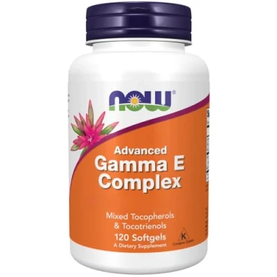 Abbildung von Now Foods, Advanced Gamma E Komplex, 120 Weichkapseln, Laborgeprüft, Vitamin E, Glutenfrei, Ohne Gentechnik