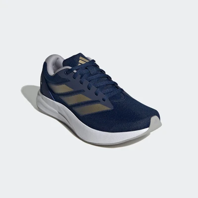 Abbildung von adidas Damen Duramo RC Running Shoes Laufschuhe, Dark Blue/Gold met./Glory Grey