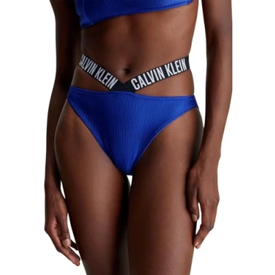 Abbildung von Calvin Klein Swimwear HIGH LEG Cheeky Bikinihose, Damen, Größe: XL, Midnight lagoon