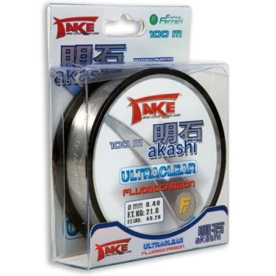 Abbildung von Lineaeffe Angelschunr Take Akashi Ultraclear Fluorocarbon 100 m D. 0.600 mm Meer Spinning Surfcasting Forelle Bolo See