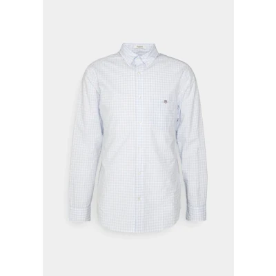 Abbildung von GANT REG Poplin Gingham Shirt Hemd, Herren, Größe: XL, Light blue