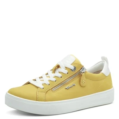 Abbildung von Tamaris Comfort Sneaker low, Damen, Größe: 38, Yellow nubuc Schuhe