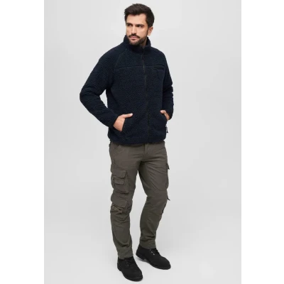Abbildung von Brandit Accessoires Teddy Fleecejacke, Herren, Größe: 4XL, Navy