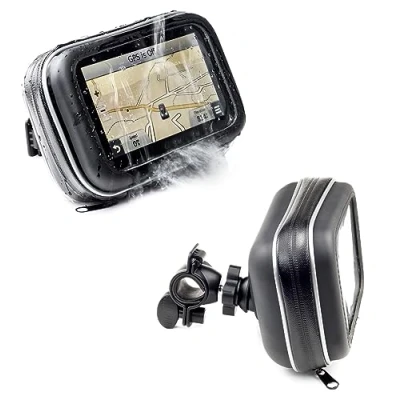 Abbildung von Motorrad Wasserfeste Fahrradhalterung Fahrrad Tasche Halter Halterung für TomTom Go PREMIUM 5 ZOLL BASIC 5&quot; ESSENTIAL 5200 520 5100 510 500 Via 53 52 135 M 125 Start 50 25 Professional XXL