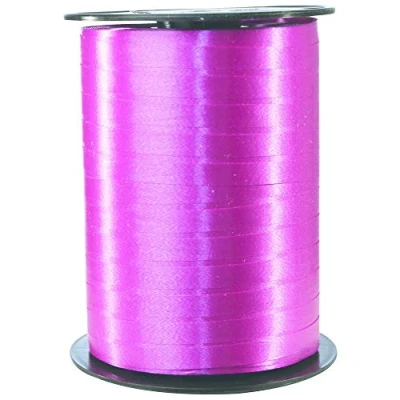 Abbildung von Clairefontaine 601703C Spule Geschenkband glatt (500 m x 7 mm, ideal für Bastelprojekte und Geschenke) 1 Stück fuchsia