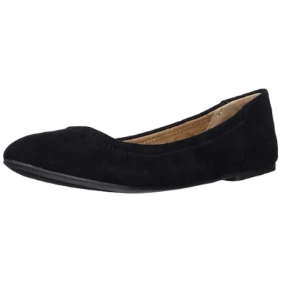 Abbildung von Amazon Essentials Damen Belice Ballerinas, Schwarz Mikro Wildleder, 38 EU