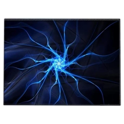 Abbildung von Silent Monsters Mauspad 240 x 200 mm Stoff Mousepad Blitz Gewitter Vernähter Rand rutschfest Gaming Büro Office Homeoffice 24 20 cm Mouse Pad Mat Mausunterlage klein alle Maus Arten