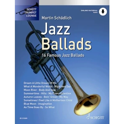 Abbildung von Jazz Ballads: 16 berühmte Balladen. Band 1. Trompete. (Schott Trumpet Lounge, 1)