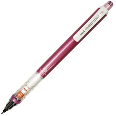 Abbildung von Uni Druckbleistift, Kuru Toga, Standardmodell, 0,5 mm, Rosa (M54501P.13)