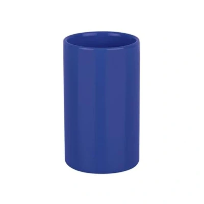Abbildung von Spirella Zahnputzbecher Zahnbürstenhalter Keramik Tube 7x11,5 cm Blau