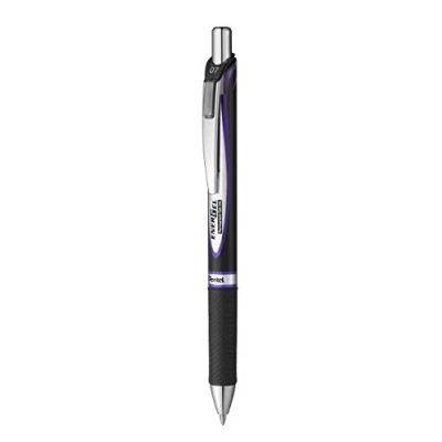 Abbildung von Pentel BLP77 VX Energel Document mit Druckmechanik, wasserfeste, lichtechte Tinte. dokumentenecht nach ISO 27668 2, 1 Stück, Violett