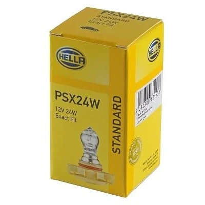 Abbildung von HELLA 8GA 223 569 001 Glühlampe 12 24 PSX24W Halogen CITROËN: C4 II Cactus, FIAT: Freemont, PEUGEOT: 207 SW, Partner Van, Hatchback
