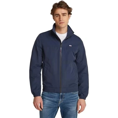 Abbildung von Tommy Jeans Essential Casual Übergangsjacke, Herren, Größe: 46, Dark night navy