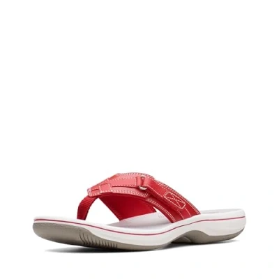 Abbildung von Clarks Damen Breeze Sea Flipflop, Rot. Synthetik, 38 EU