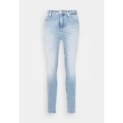 Abbildung von Calvin Klein Jeans HIGH RISE Super Skinny Ankle Fit, Damen, Größe: 24, Denim light