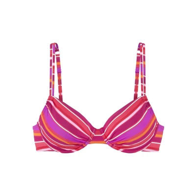 Abbildung von s.Oliver Bikinitop, Damen, Größe: 44xC, Pink bedruckt
