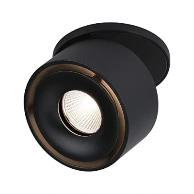 Abbildung von Paulmann 93370 LED Einbauleuchte Spircle 78mm incl. 1x8,0 W Warmweiß Schwarz matt Aluminium Beleuchtungssystem 3000 K