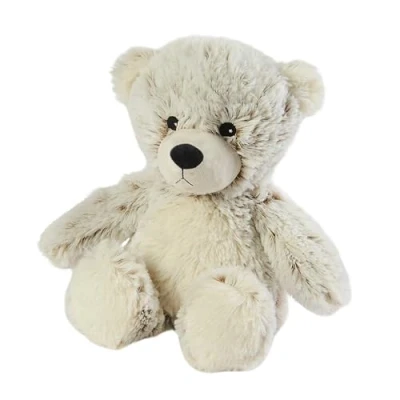 Abbildung von Warmies Marshmallow Bär Weizenbeutel, mikrowellengeeignet, beschwerter Teddybär gegen Angstzustände mit französischem Lavendel, heißes oder kaltes Plüsch Kuscheltier