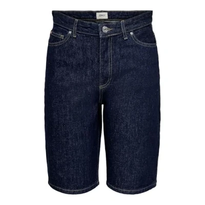 Abbildung von ONLY Onlsonny HW WIDE Jeans Shorts, Damen, Größe: Small, Dark blue denim