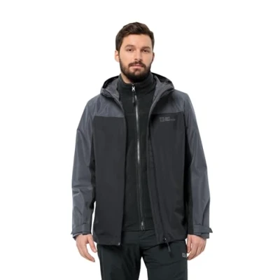 Abbildung von Jack Wolfskin Taubenberg 3IN1 Trainingsjacke, Herren, Größe: XL, Phantom