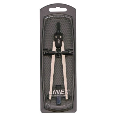 Abbildung von Linex 347 Mini Dreikantmaßstab mit dreifarbigen Hohlkehlen 15 cm, Teilung 1:100:200:300:400:500:600