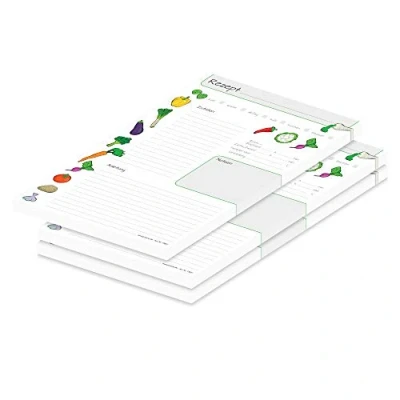 Abbildung von PRICARO Rezeptblock &quot;Querbeet&quot;, A4, 25 Blatt, 3 Stück
