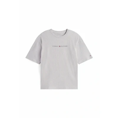 Abbildung von Tommy Hilfiger Original TEE LOGO Nachtwäsche Shirt, Herren, Größe: Large, Light grey heather