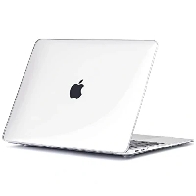 Abbildung von TECOOL Hülle Kompatibel mit MacBook Air M1 A2337 und 13 Zoll Retina 2020 2019 2018 A2179 A1932, Ultradünne Schutzhülle Hartschale Transparent Case, Kristallklar