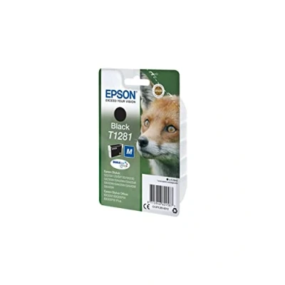 Abbildung von Epson Original T1281 Tinte Fuchs, S22 SX125 SX420W BX305F BX305FW SX130 SX440W SX435 SX235W, (schwarz)