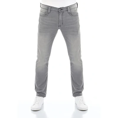 Abbildung von MUSTANG Herren Jeans Real X Oregon Tapered K Stretchhose Jeanshose Männer Denim Men Baumwolle Blau Schwarz Grau, Größe:W 33 L 36, Farbauswahl: Light Grey (311)