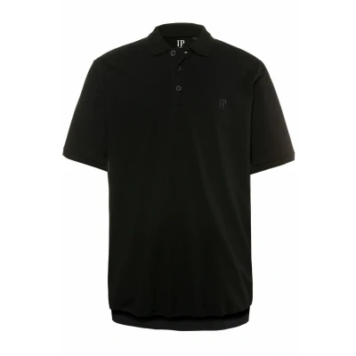 Abbildung von JP 1880 Herren Bauchfit Polohemd, Schwarz, XXL EU