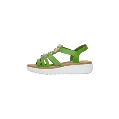 Abbildung von Rieker Damen Sandalette in grün Gr. 39