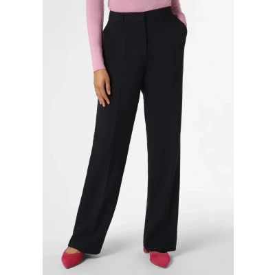 Abbildung von s.Oliver BLACK LABEL Regular: Wide Leg Hose aus Viskosemix Navy 38/REG