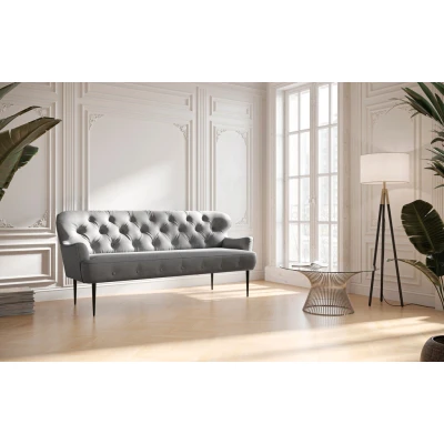 Abbildung von CAVADORE 3 Sitzer Küchensofa Amba, Trendige Sitzbank für Küche oder Esszimmer / 193 x 97 87 Flachgewebe: Dunkelgrau