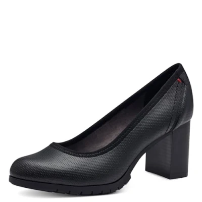 Abbildung von s.Oliver Damen Pumps mit Blockabsatz Strukturmuster, Schwarz (Black), 40 EU