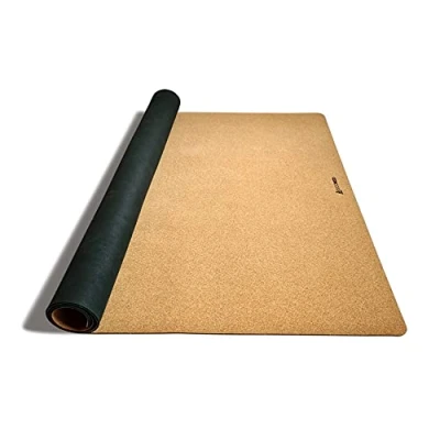 Abbildung von Spielmatte aus Kork. Schadstofffreie Krabbelmatte für Babys und Kinder. Natur 160x110 cm