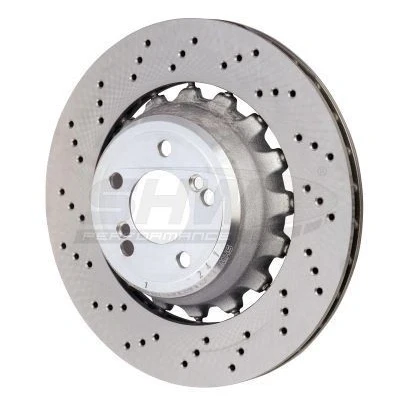 Abbildung von SHW Performance BRL48503 Bremsscheibe Hinterachse links 385 24 gelocht, innenbelüftet, Verbundbremsscheibe beschichtet hochgekohlt BMW: X5, X6