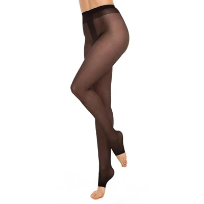 Abbildung von Glamory Damen Toeless 20 Zehenfreie Feinstrumpfhose Strumpfhose, Schwarz, L (44 46) EU