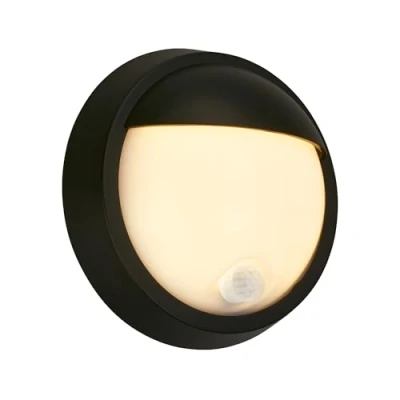 Abbildung von BRILONER LED Wandlampe Akku mit Bewegungsmelder, Dämmerungssensor, 20 sek. Timer, Aussenlampe, Wandleuchte aussen, Strahler außen, Außenleuchte, Außenwandleuchten, 17x7 cm, Schwarz