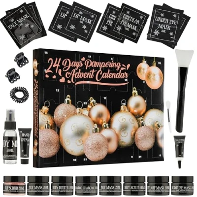 Abbildung von KreativeKraft Adventskalender 2024 Beauty Make Up Set für Damen und Teenager Mädchen