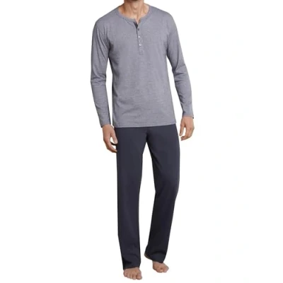 Abbildung von Schiesser Herren Schlafanzug lang mit Knopfleiste Nightwear Set