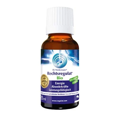 Abbildung von Dr. Niedermaier Rechtsregulat® Bio I enthält natürliches Vitamin C Immunsystem stärken fermentierte Enzyme für eine biologische, rein pflanzliche Immunregulierung 20ml