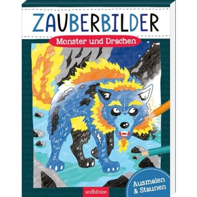 Abbildung von Zauberbilder Monster und Drachen: Ausmalen &amp; Staunen Mache verborgene Muster sichtbar! Für Kinder ab 5
