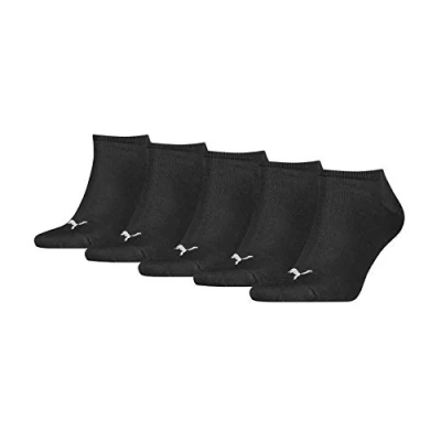 Abbildung von Puma Unisex Plain Sneaker Trainer (5 Pack) Socks, Schwarz, 43 46 EU