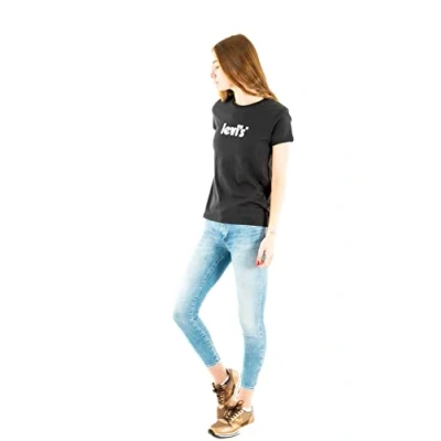 Abbildung von Levi&#039;s THE Perfect TEE Tshirt print, Damen, Größe: Small, Caviar